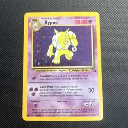 Hypno 8/62 Fossil Holo Pokemon Card NM - Image 1