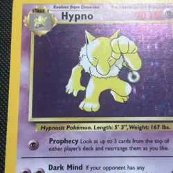 Hypno 8/62 Fossil Holo Pokemon Card NM - Image 3