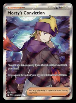 Morty's Conviction 201/162 Ultra Rare Temporal Forces Pokemon Card - Image 2