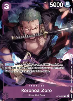 Roronoa Zoro Welcome Pack Vol. 2 R One Piece Promotion Cards OP09-076 One Piece - Image 1