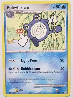 Poliwhirl 115/146 - 2008 Legends Awakened Pokemon Card - Simuyoshi Kizuki Art - Image 1