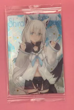 Shirakami Fubuki No.09 Hololive Production Wafer Foil Card Sealed Japanese - Image 1