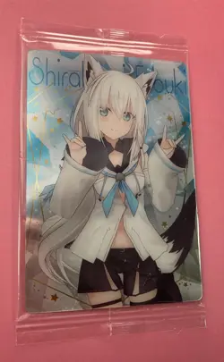 Shirakami Fubuki No.09 Hololive Production Wafer Foil Card Sealed Japanese - Image 2