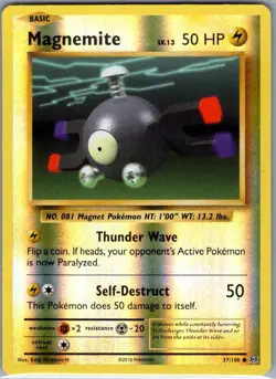 Magnemite 37/108 Reverse Holo XY - Evolutions - Pokemon Card - NM - Image 1