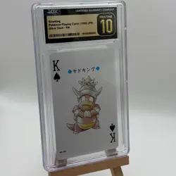 Pokemon Slowking King of Spades Silver Playing Card CGC Pristine 10 Japanese - Image 1