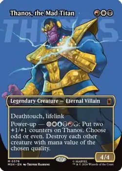 Thanos, the Mad Titan (Borderless) Marvel Super Heroes Foil NM - Image 1