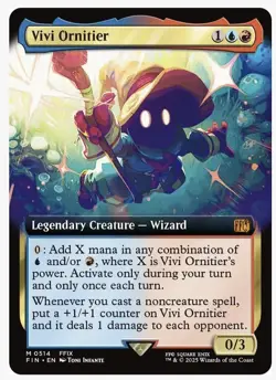 NM - Vivi Ornitier (Extended Art) FIN#514 - MTG: Final Fantasy - Free Shipping - Image 1