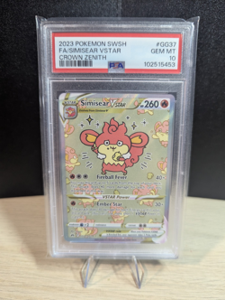 PSA 10 Simisear VSTAR Galarian Gallery CROWN ZENITH GG37/GG70 Pokemon Card - Image 1