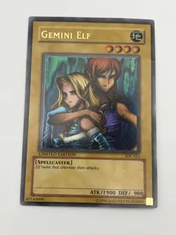 Konami Gemini Elf Trading Card Small Earth Spellcaster IOC-SE1 Limited Edition - Image 1