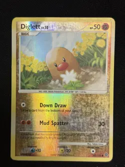 Diglett 85/132 Reverse Holo Secret Wonders Heavily Played Pokemon Card - Image 1