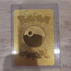 Collectable Pokemon Shining Charizard 107/105 Gold Metal Foil First Edition Card - Image 2