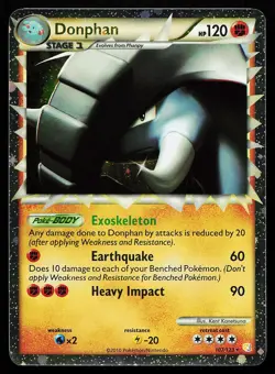 Donphan 107/123 Holo Prime Rare HeartGold & SoulSilver Pokemon Card - Image 1