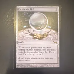 Mesmeric Orb Mirrodin Regular Rare Artifact #204 EN 2003 Magic the Gathering LP - Image 1