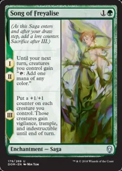 [1x] Song of Freyalise - Foil Near Mint, English Dominaria MTG Magic - Image 1