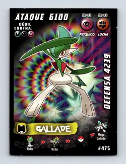 Gallade 475 South America (Peru) Out of Print NM/LP Pokemon Card - Image 1