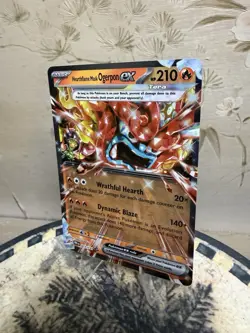 Heartflame Mask Ogerpon Ex 17/131 Prismatic Evolutions Holo Rare Pokemon Card... - Image 2