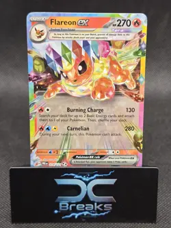 Flareon Ex 14/131 Stamped Pokemon Prismatic Evolutions - Image 1