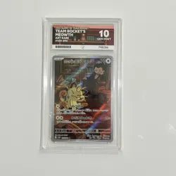 Team Rocket's Meowth 109/098 Pokemon TCG PERFECT SUBS Japanese #109 ACE 10 - Image 1