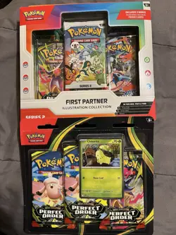 pokemon first partner illustration collection box And Perfect Order Set - Image 1