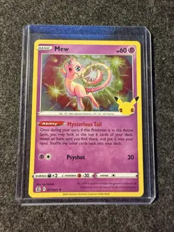 2021 Mew Holo #011/025 Sword & Shield Celebrations Pokemon TCG - Image 1