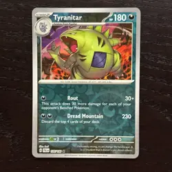 Tyranitar 135/193 Pokemon Paldea Evolved SV02 Reverse Holo Rare Card NM - Image 1