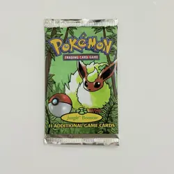 Pokemon Jungle 1999 Booster Pack Flareon Art New Sealed WOTC English 20.69g - Image 1
