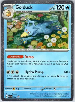 GOLDUCK 008 MEP ME: MEGA EVOLUTION PROMO POKEMON NEAR MINT - Image 1