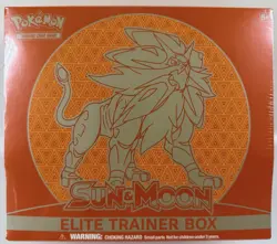 Pokemon TCG Sun & Moon Base Set Solgaleo Elite Trainer Box ETB NEW Sealed 728192530920 - Image 1