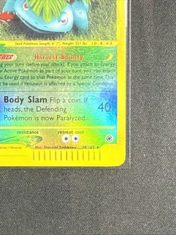 Pokemon Venusaur Expedition Base Set Reverse Holo Rare 30/165 LP+ - Image 3