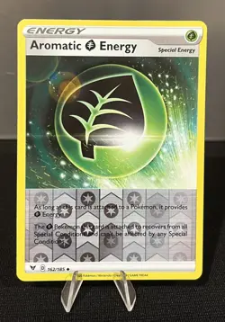 Pokemon TCG Aromatic Grass Energy Vivid Voltage 162/185 Reverse Holo Uncommon - Image 1