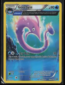 Gorebyss 52/160 Rare Primal Clash Pokemon Reverse Holo Moderately Played - Image 1