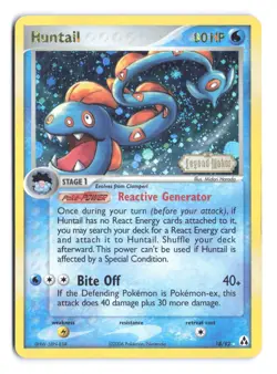 2006 Pokemon Ex Legend Maker - Huntail Reverse Holo Foil Rare #18 - Image 1