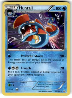 Huntail 50/160 Holo Rare Primal Clash Pokemon Holo NM - Image 1