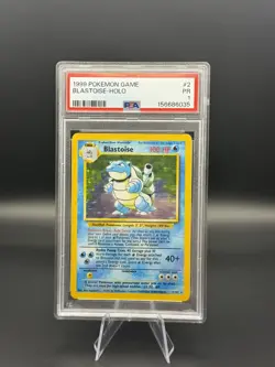 1999 POKEMON BASE SET UNLIMITED #2 BLASTOISE-HOLO PSA 1 - Image 1
