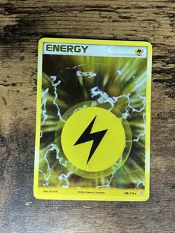 POKEMON - LIGHTNING ENERGY - HOLON PHANTOMS - HOLO - HP/DAMAGED - 108/110 - Image 1