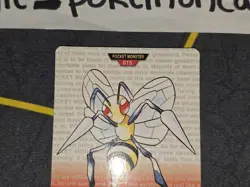 Bandai Pokemon Carddass Set 1 Part 1 Beedrill 015 (Red Version) LP front/NM back - Image 2