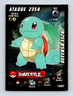 Squirtle 007 South America (Peru) Out of Print NM/LP Pokemon Card - Image 1