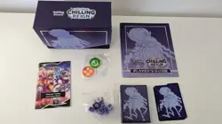 Pokemon TCG Elite Trainer Box EMPTY ETB Chilling Reign Purple + Extras - Image 1