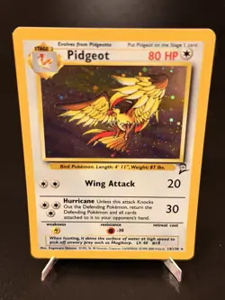 Pokemon Pidgeot 14/130 Holo Rare Base Set 2 WOTC Vintage NM/LP - Image 5