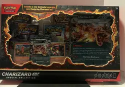 Charizard ex Special Collection Box Pokemon TCG – Sealed – 5 Boosters + Promos - Image 1