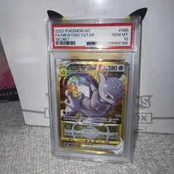 2022 Pokemon Go Mewtwo Vstar Gold Secret Rare #086/078 PSA 10 Gem Mint💎 - Image 1