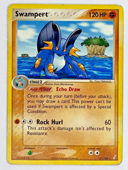 Pokemon Swampert 27/100 Crystal Guardians Regular Rare MP - Image 1