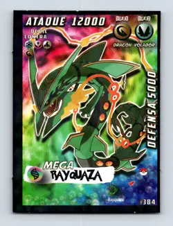 Mega Rayquaza 384 South America (Peru) Out of Print NM/LP Pokemon Card - Image 1