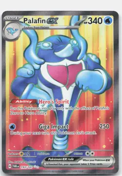 Palafin ex 193/167 Ultra Rare Twilight Masquerade Pokemon Near Mint - Image 1