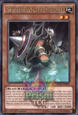 1st ed Subterror Nemesis Defender rare RATE-EN082 Yugioh - Image 1