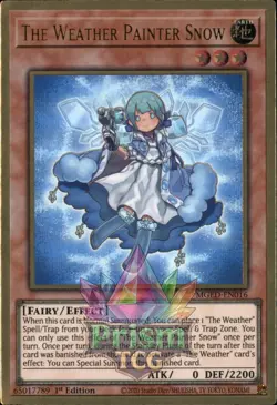 1st ed The Weather Painter Snow premium gold rare MGED-EN016 Yugioh - Image 1