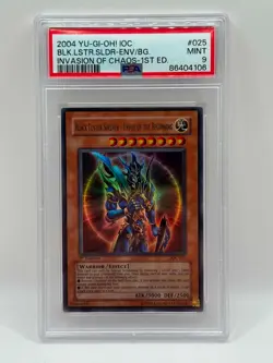 2004 Yu-Gi-Oh! IOC Invasion Of Chaos 1st Edition #025 Black Luster Soldier PSA 9 - Image 1