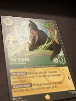 Disney Lorcana Wilds Unknown The Queen Devious Disguise 90/204 Legendary NM - Image 2