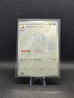 Pokemon TCG Crabominable Card 149/142 Illustration Rare Snowflake Stamped - Image 1