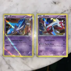 Pokemon TCG Latios & Latias Holo XY 30/30 English Card Lot of 2 (2015) - Image 1